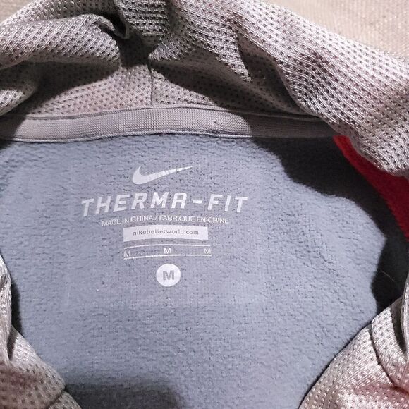 Nike Womens Sweater Adult Medium Gray Pink Hoodie Swoosh Pullover Casual Ladies - Picture 5 of 9